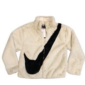 Nike NSW Faux Fur Jacket Womens Size X-small